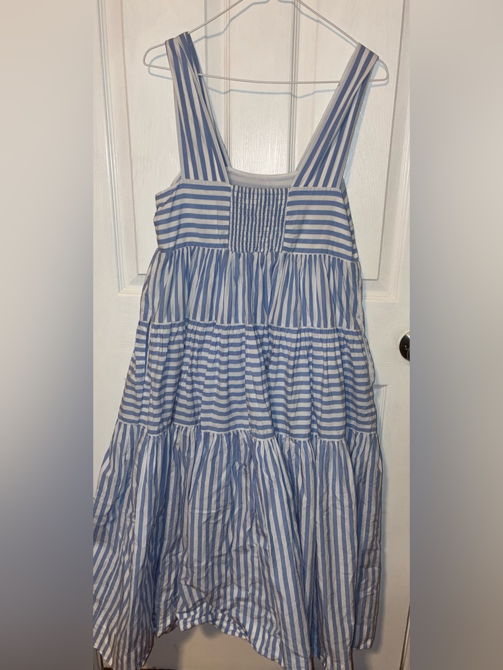 Anthropologie Helena Square-Neck Tiered Midi Dress babydoll - Picture 5 of 6